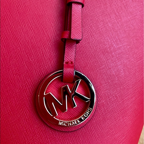 NWT Michael Kors Large Red Tote - Picture 2 of 6
